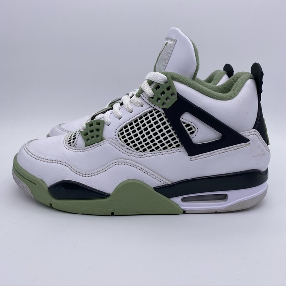 Nike Jordan 4 Retro Seafoam Women's Sneakers Shoes    -    Size:  7.5 - Picture 2 of 14